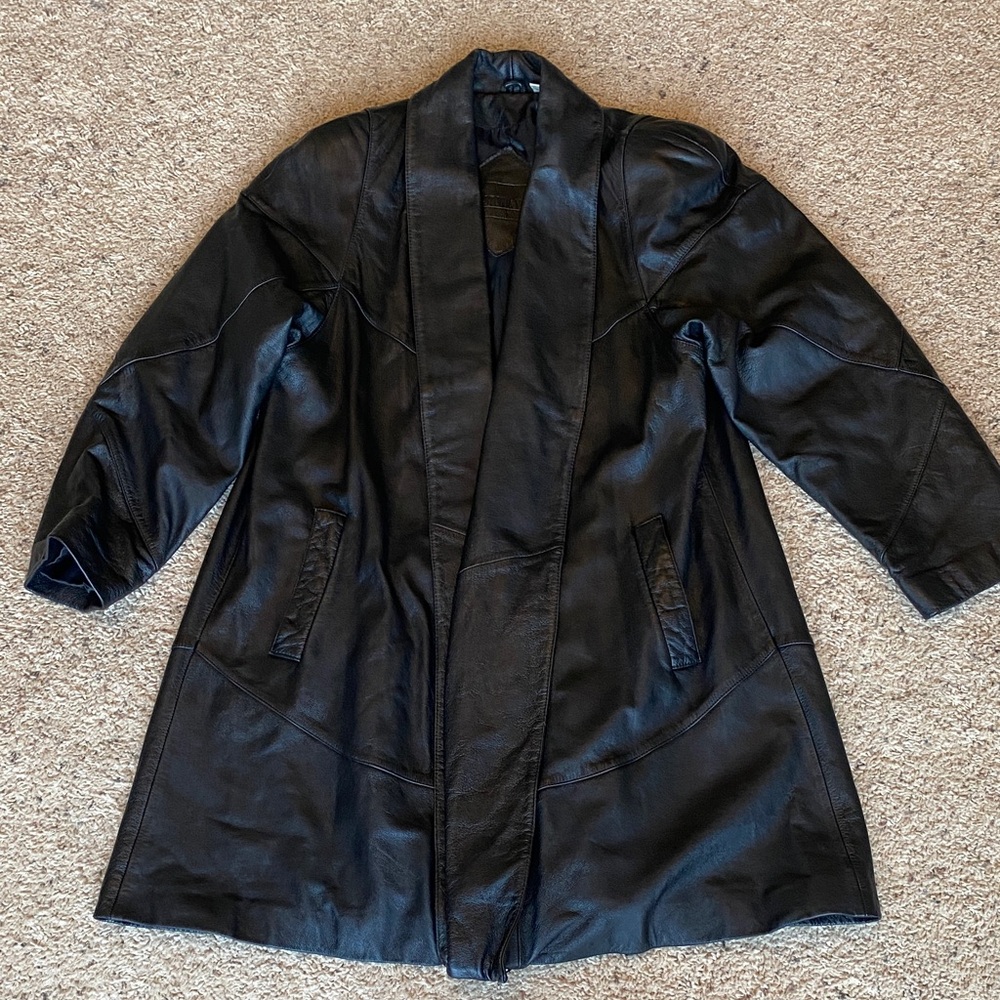 Vintage Preston & York Black Leather Jacket